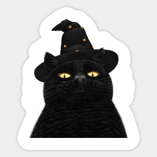 Halloween black cat Sticker